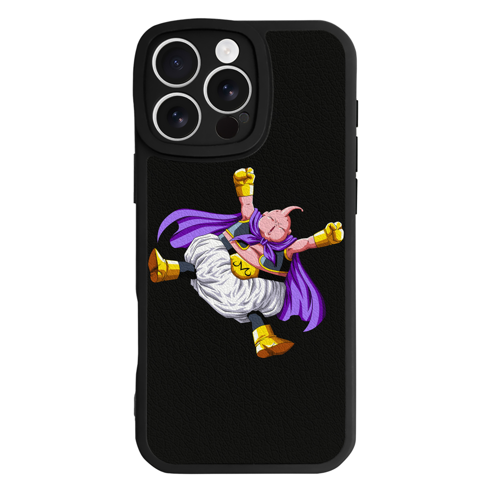 （画像用） ドラゴンボール 魔人ブウ DRAGON BALL Majin Buu 【iPhone 16シリーズ対応】シリコンスマホケース（レザー調） 材質：シリコン